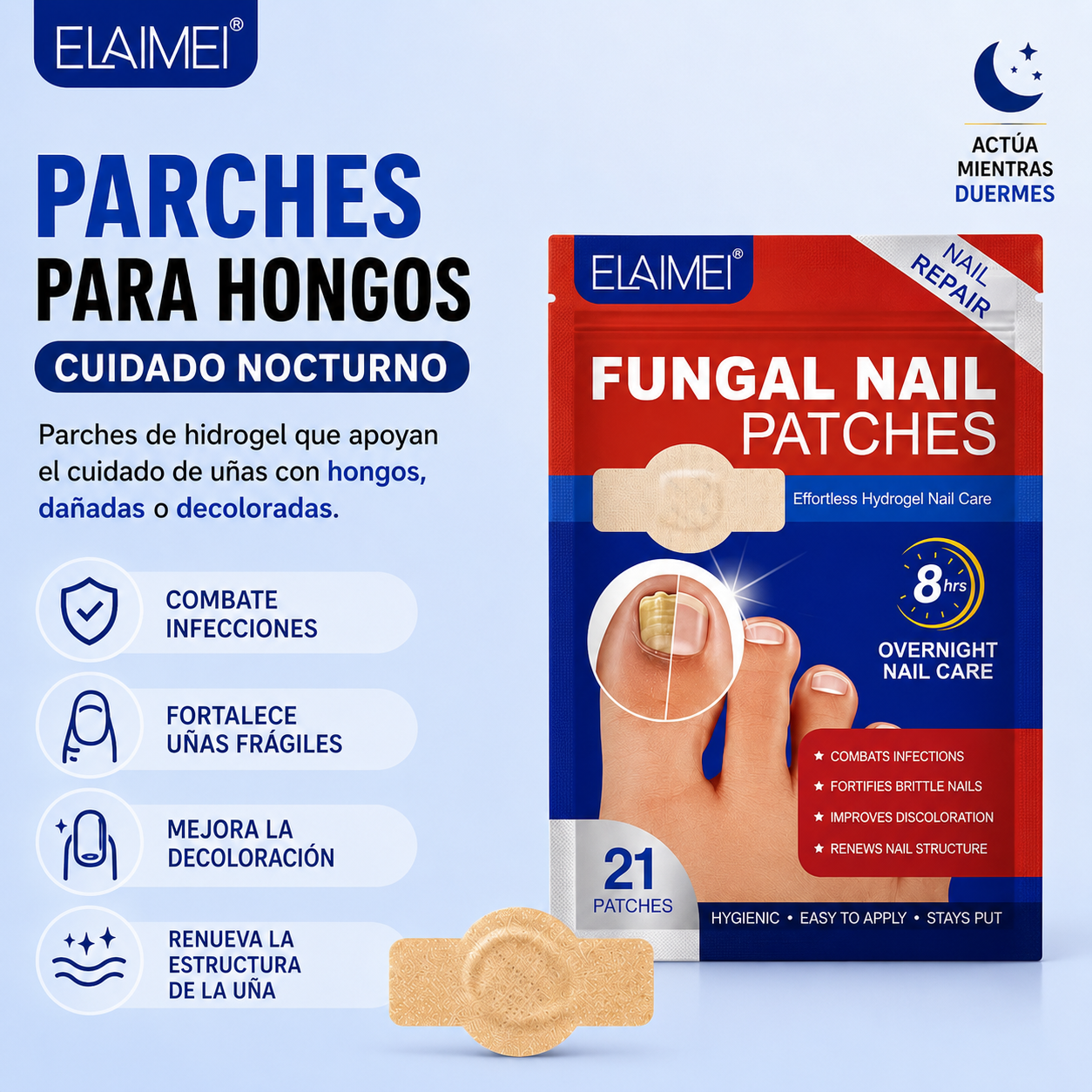 Parche Hongos Uñas