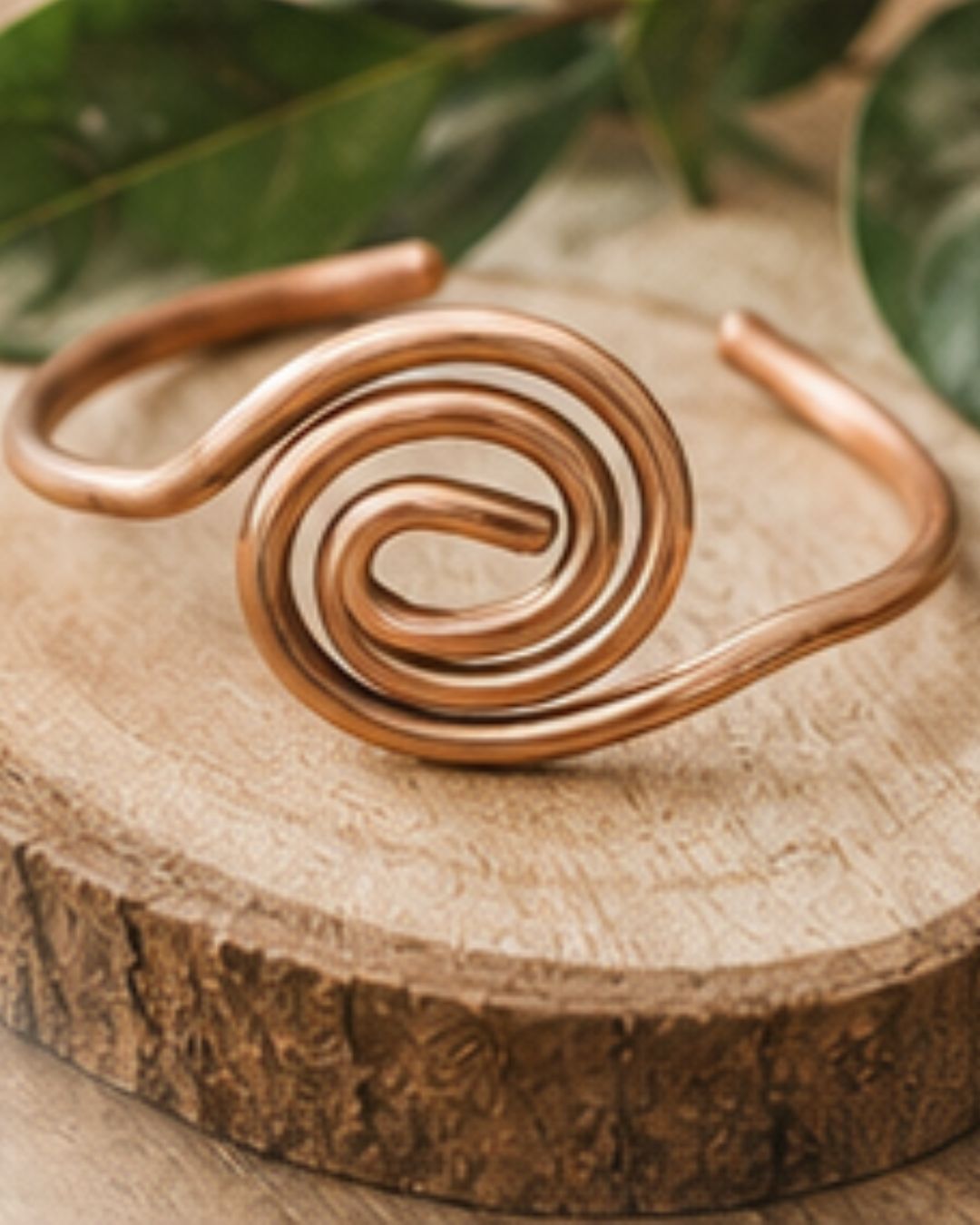 Pulsera Artesanal de Cobre Espiral
